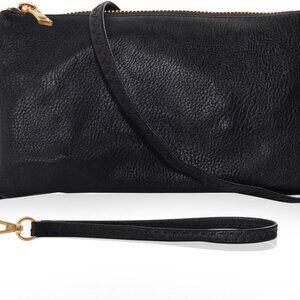 Humble Chic Vegan Leather Wristlet Purse for Women - Small Clutch Purse with Sho